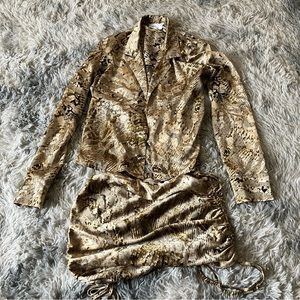 2 piece set skirt and shirt